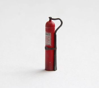 PLSEL004 - 3 Miniatur-Feuerlöscher von 3 cm zum Bemalen für Dioramen mit mitgelieferten Abziehbildern