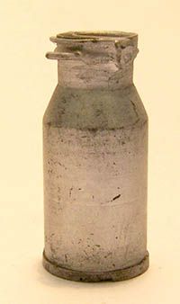 PLSEL012 - 3 Miniatur-Milchkannen mit 2 cm Durchmesser zum Bemalen für Dioramen
