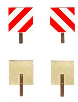PMAA-204 - Set aus 2 quadratischen Schablonentafeln mit Auflage 13;2 x 13;2 mm