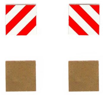 PMAA-205 - Set mit 2 Tafeln Quadratische Schablone ohne Stütze 13;2 x 13;2 mm