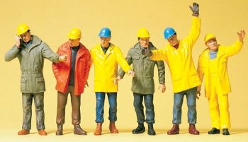 PREI68214 - Set aus 6 Industriearbeitern