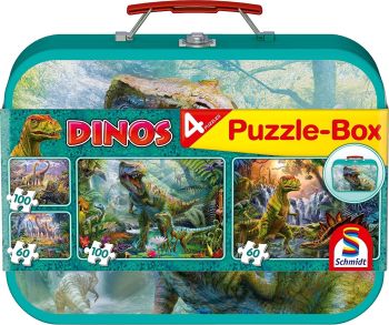 SCM56495 - 2 Puzzles mit 60 Teilen und 2 Puzzles mit 100 Teilen - DINOSAURES.