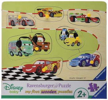 RAV036868 - Holzpuzzle - 9 Teile - Disney Babies - CARS und seine Freunde - 24 x 21 cm