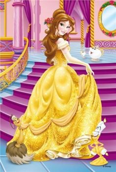 RAV09469/02 - Puzzle - 54 Teile - Disney Princess - Belle - 13;2 x 19;8 cm