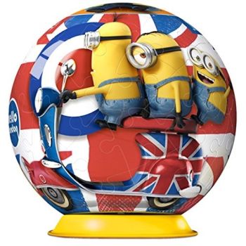 RAV11914/01 - 3D-Puzzle - 54 Teile - MINIONS in ENGLAND - 7 cm