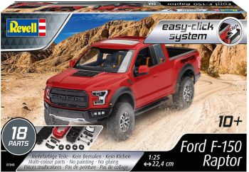 REV07048 - FORD F-150 Raptor 4x4 Pick-up-Modell zum Zusammenbauen und Lackieren des Easy-Click-Systems