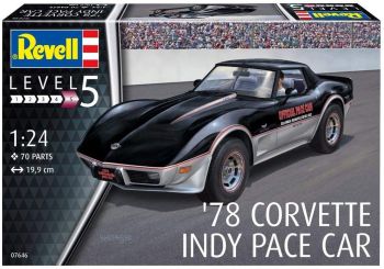 REV07646 - CHEVROLET Corvette 1978 Indy Space Automodell zum Zusammenbauen und Bemalen
