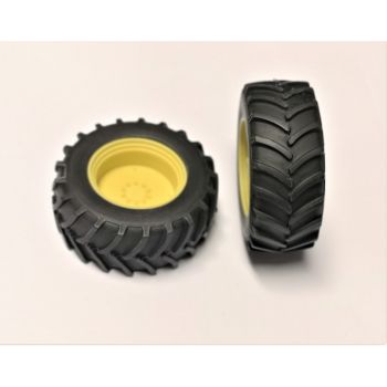 ART04272J - 2x Traktor Hinterrad gelb 61mm