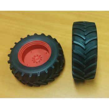 ART04272R - 2x Traktor Hinterrad rot 61mm