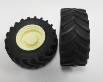 ART04271B - 2x Weißes Traktor-Vorderrad 47mm
