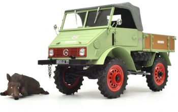 SCH147 - MERCEDES BENZ UNIMOG U401 Pritsche mit 1 Keiler