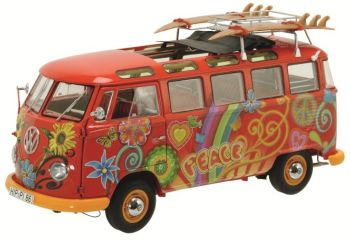 SCH283 - VOLKSWAGEN T1 Samba Hippie mit Surfbrettern