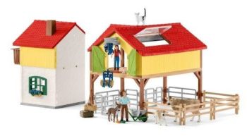 SHL42407 - Bauernhof mit Stall und Tieren
