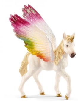 SHL70577 - Geflügeltes Einhorn Regenbogen Fohlen