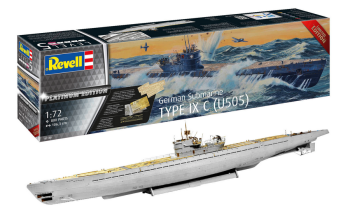 REV05180 - Typ IX C Deutsches U-Boot - Platinum Edition zum Zusammenbauen und Bemalen