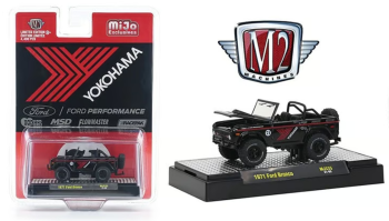 M2M-31500MJS35 - FORD Bronco Yokohama 1971 schwarz und rot