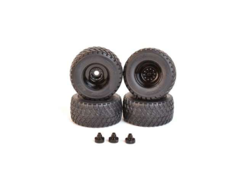 AT3200117 - 4er-Set Reifen Felgen schwarz BKT Ridemax FL-693M 710 50R30.5