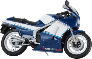 HAW21739 - Motorrad SUZUKI RG400I blau und weiß zum Zusammenbauen und Lackieren.