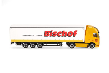 HER319348 - VOLVO FH GL XL electric 4x2 mit 3-Achs-Planenanhänger mit Ladebordwand BISCHOF
