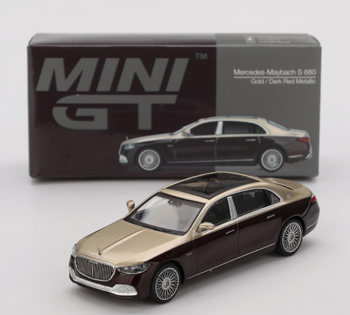 MGT00962-L - MERCEDES-Maybach S680 Gold und Rot Metallic 2024