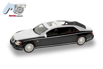 HER87MC000026 - MAYBACH 62S 2002 schwarz und silber