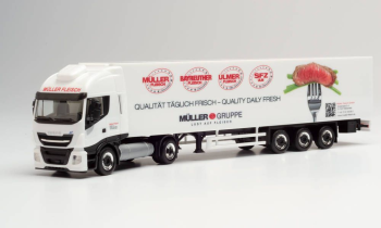 HER312257 - IVECO Stralis Np 4x2 mit Kühlauflieger 3 Achsen MÜLLER