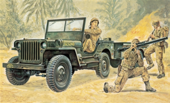 ITA0314 - JEEP Willys zum Zusammenbauen und Lackieren