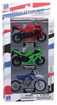 NEW67015B - Set mit 3 HONDA KAWASAKI und YAMAHA Motorrädern
