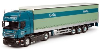 TEK63965 - SCANIA R09 Topline 4x2 mit Halbplane 3 Achsen Transport Setz Dintinkon