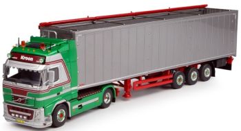 TEK64991 - VOLVO FH03 Globetrotter XL 4x2 mit semi Cargo Floor 3 Achsen offene Plane Kroon Transport