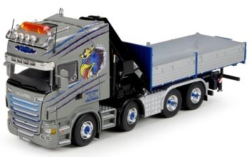 TEK65229 - SCANIA R6 Topline Pritsche mit Kran HIAB Transport Viktor Weber