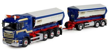 TEK73149 - SCANIA R13 Absetzkipper und Hasse Nilsson Transportanhänger