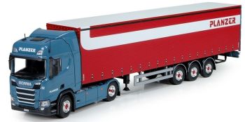 TEK73376 - SCANIA R Highline 4x2 mit PLANZER 3-Achs-Auflieger