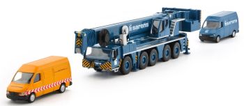 TON20-1024 - Kran LIEBHERR 1250-5.1 SARENS 5 Achsen mit 2 Fahrzeugen Maßstab: 1/87
