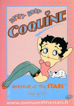 BB4413 - Deko-Schild aus Karton Betty Boop Coquine Abmessungen H 42cm L 30cm