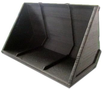 UM144 - Großvolumiger Eimer mit den Abmessungen 77 x 43 x 40 mm; der ohne Zubehör verkauft wird