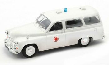 MAGPCWAR202A - WARSZAWA 202A 1959 weißer polnischer Krankenwagen im Blister verkauft