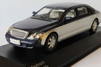 WBX110 - MAYBACH 62 2009 blaue Limousine graue Seiten