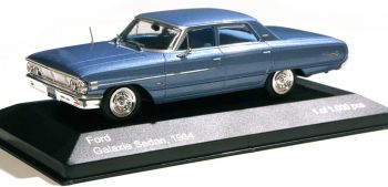 WBX132 - FORD Galaxie Custom 500 4-türige Limousine 1964 blaues Metall