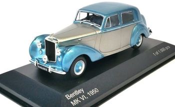 WBX185 - BENTLEY MK VI RHD 1950 himmelblau und grau