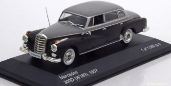 WBX186 - MERCEDES BENZ 300D (W189) 1957 schwarz und grau
