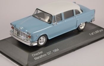 WBX202 - CHECKER Marathon 327 1964 blauer Himmel weißes Dach