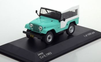 WBX234 - JEEP CJ-5 1963 grün weiße Plane