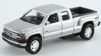 WEL11362 - CHEVROLET 99 Silverado graues Pick-up-Pullback-Spielzeug