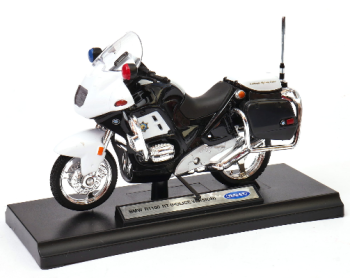 WEL12150PWB - BMW R1100 RT Police Vision US-Motorrad patrouilliert auf amerikanischen Highways