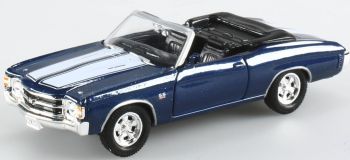 WEL18684 - CHEVROLET Chevette SS 454 offenes blaues Cabrio-Pullback-Spielzeug