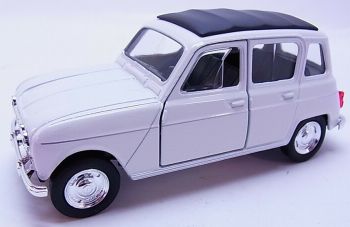 WELRE49720WH - RENAULT 4L 1961 weißes Reibungsmodell