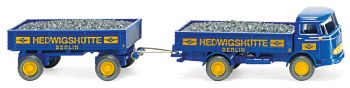 WIK043402 - MERCEDES LP321 Pritsche mit Anhänger 2 Achsen HEDWIGSHUTTE