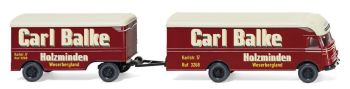 WIK054002 - MERCEDES Ackerman 4x2 Transporter mit Carl Balke 2-Achs-Anhänger