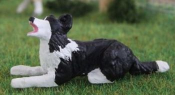 WMA12 - Liegender Border Collie - En Miniature